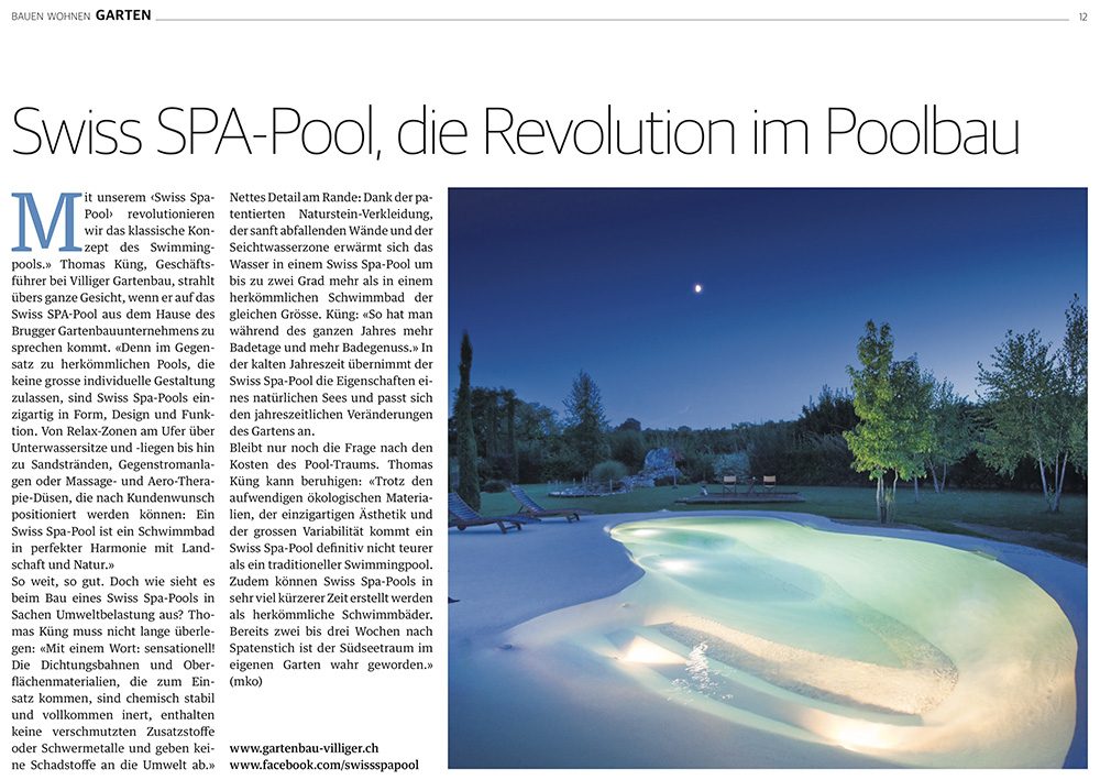Aargauer Zeitung: Swiss SPA Pool