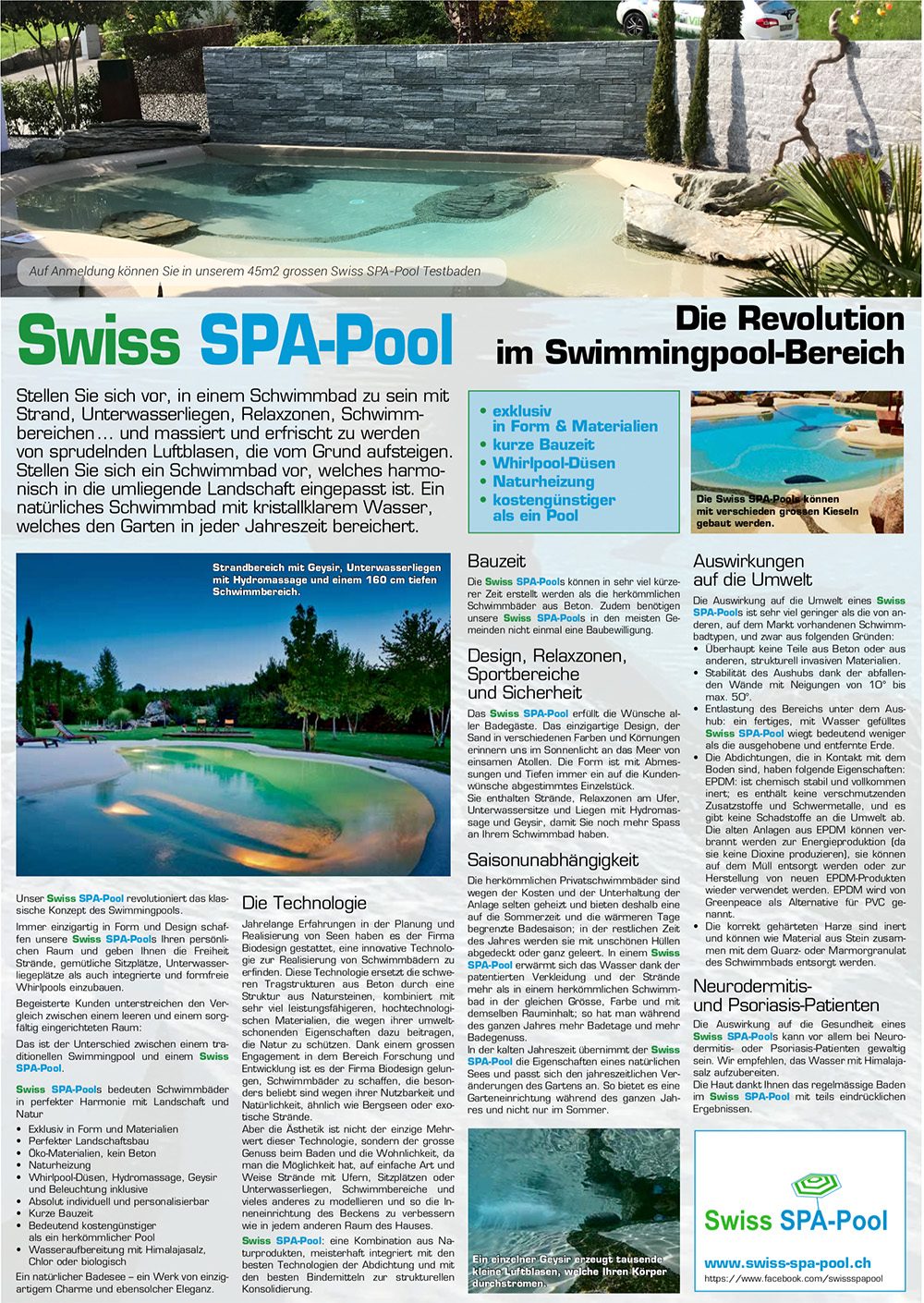Zürichsee Zeitung: Swiss SPA Pool